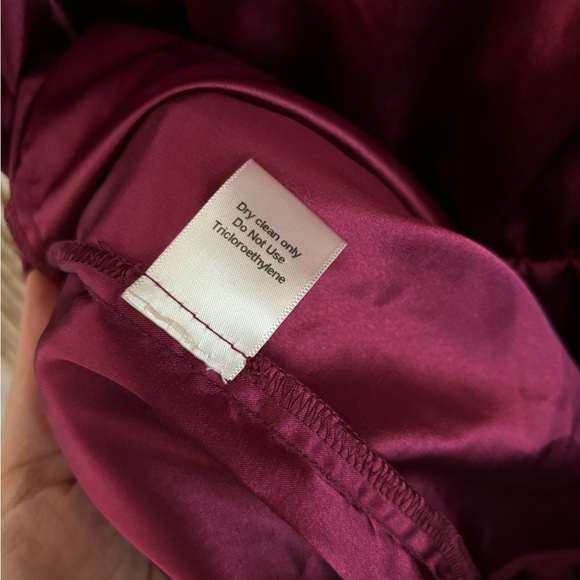 Paper Crown for Anthro Burgundy Slip Tank Maxi Formal Going Out Bridesmaid Dress - Picture 8 of 10